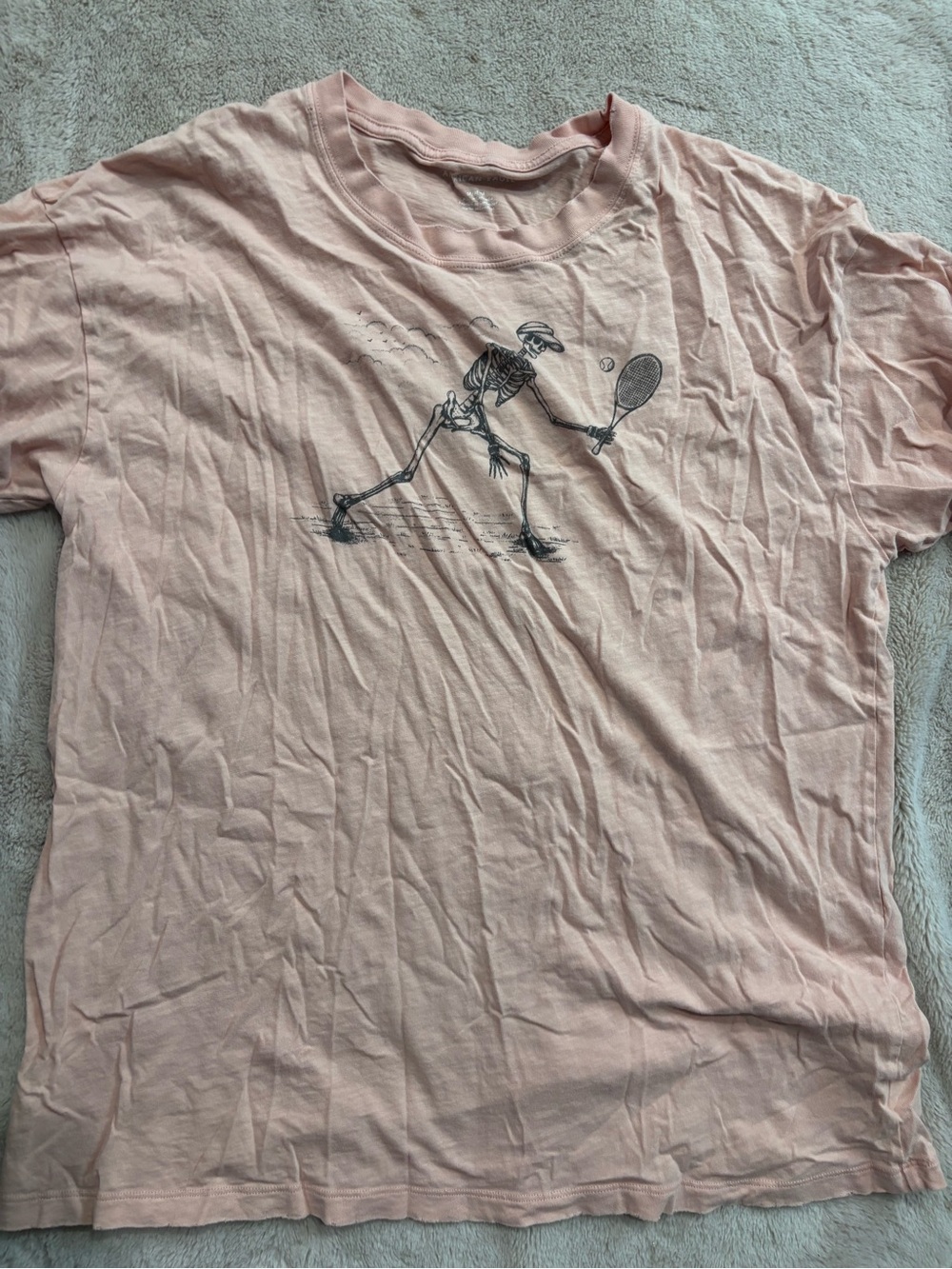 American Eagle Outfitters Pale Pink Crewneck Tee